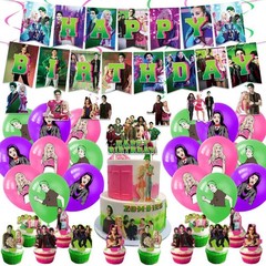 Zombie High Birthday Party Decor Supplies Balloons Banner Cake Toppers Kids