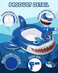 2PCS Inflatable Pool Floats , Pirate Ship Pool Float with Water , Pool Toys f…