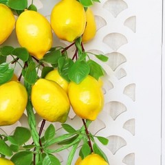 Simulation Artificial Fruit Lemon String for Restaurant Hotel Home Garden Decor