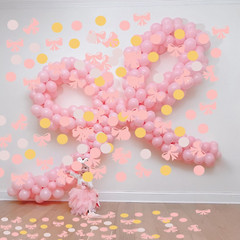 100PCS Pink Bow Confetti Bow Party Confetti She Is Trying the Knot Table Confett