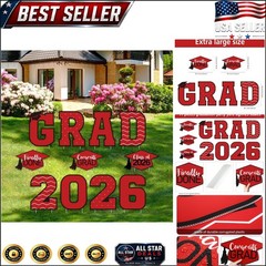 Durable 11-Pc Graduation Yard Signs for Class of 2026 – Easy Installation