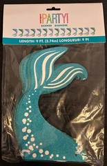 9ft Mermaid Tail Party Banner