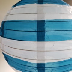 Multicolor Paper Lantern Set of 14, 8 Blue, 4 Red, 2 Orange, Party Decoration