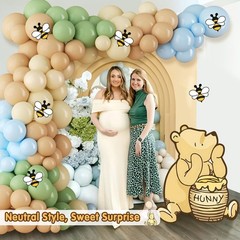 Large Classic Winnie Bear Baby Shower Cutout & Decoration Kit – Vintage Charm