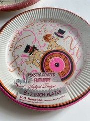 Vintage New Year’s Paper Plates Hallmark Plans A Party CA Reed Shrink Wrapped