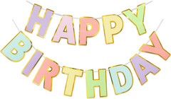 Happy Birthday Banner – 9Ft Pre-Strung Happy Birthday Sign for Women, Men, Girls