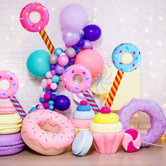 6 Pcs Inflatable Donuts 33 Inch Candy Birthday Party Decorations Donut Shape …