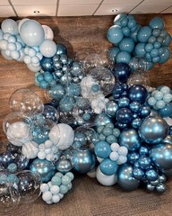24 Inch Bobo Balloons, 15PCS Bubble Clear Balloons Helium Style Large Transparen