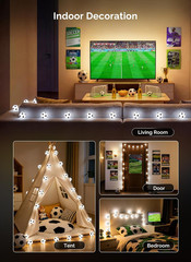 Brightown Soccer Ball String Lights, 20.8FT 40LEDs Light Up Soccer Balls Battery