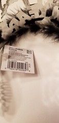 Happy New Year Tiara Feather Accent Black Gold & Silver Ages 14+