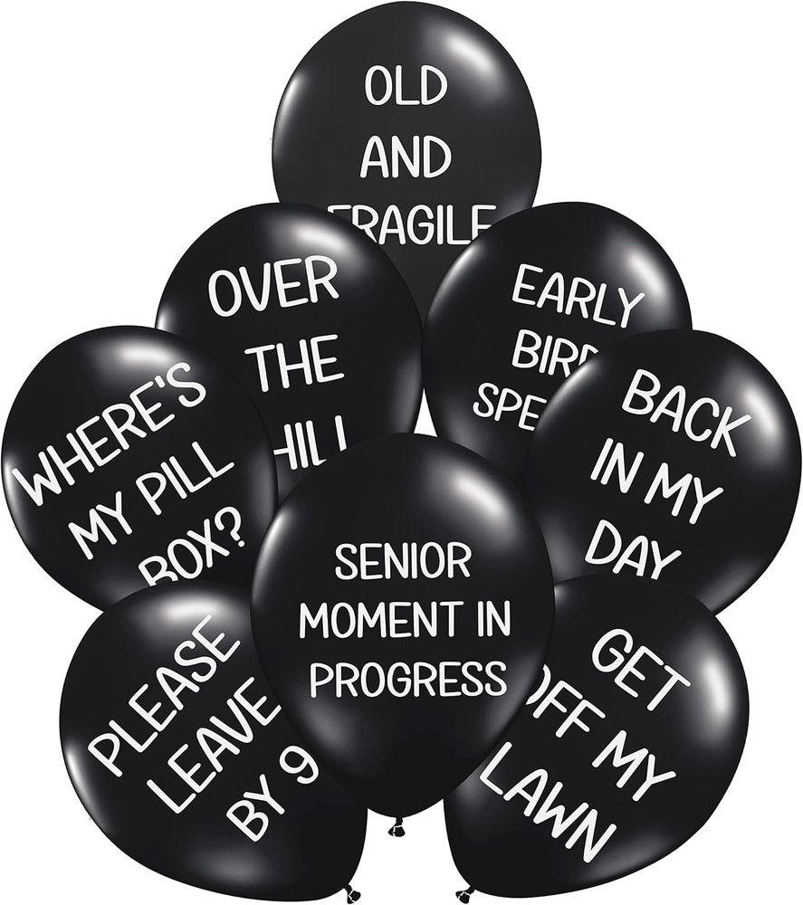 Funny Abusive Balloons | Fun Decoration for Adult Birthday Party (8 Pack Rated E