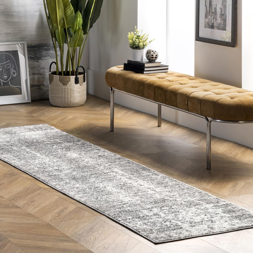 nuLOOM 2’5″ x 9’5″ Performance Indoor x (Rectangular), Deedra Grey