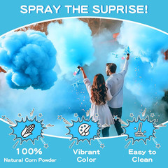 Gender Reveal Fire Extinguisher, 2 Pack Baby Boy Gender Reveal Ideas Party Decor