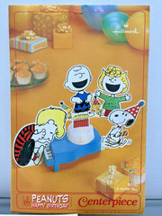 Vintage Hallmark Peanuts Happy Birthday Centerpiece 1965