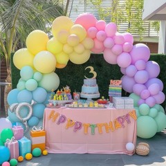 Balloons Retro Sage Green Pink Metallic Gold Confetti Balloons Olive Green Gold