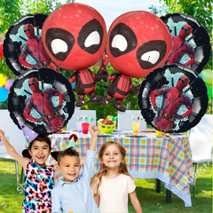 6 deadpool foil balloon party happy birthday supplies decoration theme xmen