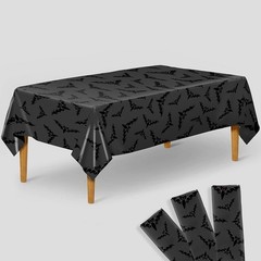 Halloween Tablecloth Pack of 3 Plastic Waterproof Bat Decorations Party Decor US