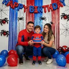 Patriotic Tinsel Foil Streamers, Blue Silver Red for 4th of July Celebrations