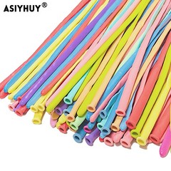 Pastel 260 long balloons 100 Pack Twisting Animal Balloons Assorted Color Thi…