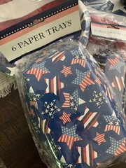 July 4th Lot : Party Bundle Ice Bucket Table Cloth , Serving And Decor. ( New )