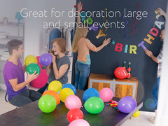 ® Balloons Rainbow Set (100 Pack) 12 Inches, Assorted Bright Colors, Made wit…