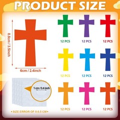108 PCS Cross Paper Cutouts Religious Classroom Bulletin Board Decorations DIY