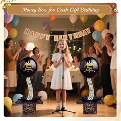 Pull Birthday Money Box Balloon Money Surprise Box Funny Pull Cash Surprise Kit