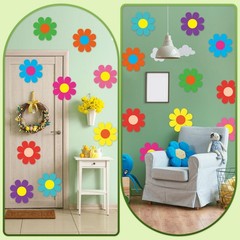 36 PCS 10 Inch Large DoubleSided Retro Spring Flower Paper Cutouts Decor