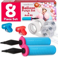 Balloon Pump Balloon Arch Kit, Hand Held Ballon Pump Inflate with Balloon Garlan