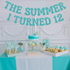 The Summer I Turned 12 Banner – Bruh Teen Boy 12Th Birthday Decor, Cheers to 12