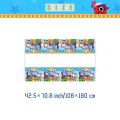 Numberblocks Birthday Decor Party Supplies Set Plates Cups Tablecloth Napkins