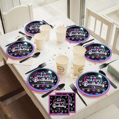 96 Pcs Music Party Tableware Set – Perfect for Birthday Celebrations