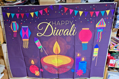 Happy Diwali Backdrop Banner Decorations Photo Booth Background 5′ x 7′ FREE SHP