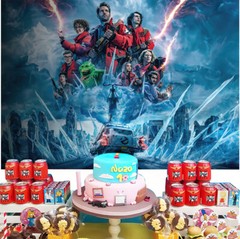 Ghostbusters Birthday Party Supplies Backdrop Banner Birthday Gift for Kids