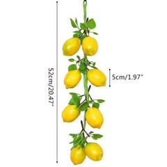 Simulation Artificial Fruit Lemon String for Restaurant Hotel Home Garden Decor