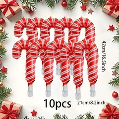 Christmas Candy Cane Foil Balloons Party Holiday New Year Xmas Tree Decorations