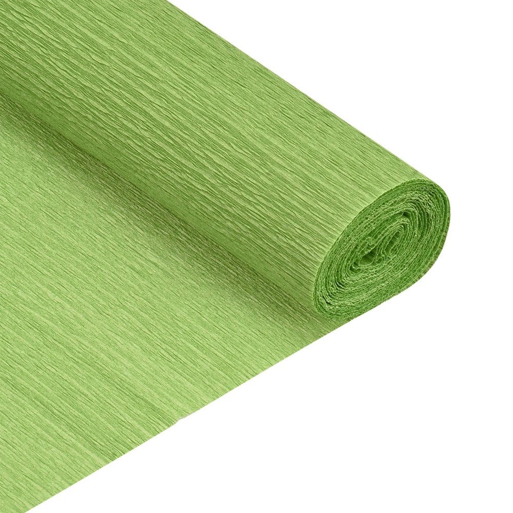 Crepe Paper Roll Ornament 7.5ft Long 20 Inch Wide, Light Green