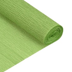 Crepe Paper Roll Ornament 7.5ft Long 20 Inch Wide, Light Green
