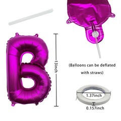 Rainbow Happy Birthday Letters Balloon Banner Kit,Usable Mylar Decorations fo…