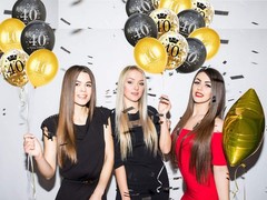 Jonhamwelbor 40th Birthday Balloons Gold and Black Party Decorations 15 Pack …