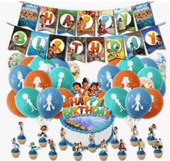 Luca Birthday Party Supplies Anime Birthday Decorations Set