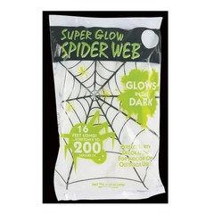 2 Packs Of Fun World Super Stretch Spider Web Halloween Super Glow