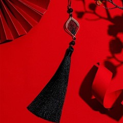 Stylish Ethnic Tassels Pendant Polyester Texture for Phone and Bag Accessories