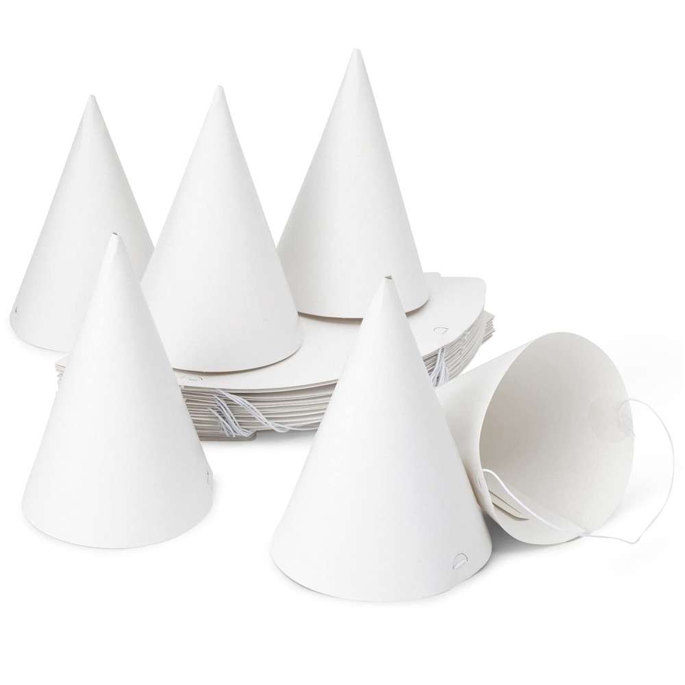 50 Pack Birthday Party Cone Hats Colorful Cone Hat Supplies Celebration Set
