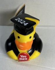2024 Graduation Rubber Duck with You Did It sign 3.5 inches
