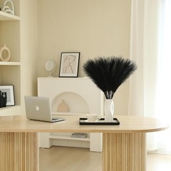 30pcs Black Pampas Grass – 24 Inch Faux Decor, 30 Pieces,