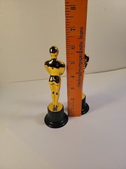 Set Of 2 6″ Golden Person With Star Award Party Favor Decor