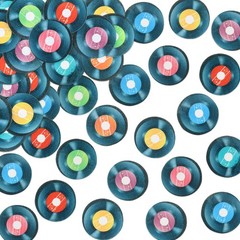 40PCS Edible Record Cupcake Toppers Record CD Cupcake Music Lover’s Birthday …