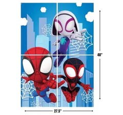 Marvel Spidey Amazing Friends Party Decorations Backdrop & 12 Props Kids Party