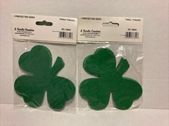 St Patrick’s Shamrock Cutouts 5” by Beistle Creation Printed 2 Sides 2001 New-2